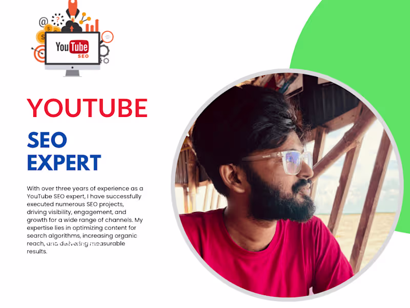 Cover image for  YouTube Expert & SEO Specialist