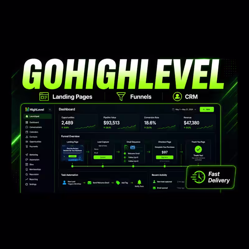 Cover image for GoHighLevel CRM & Lead Automation System