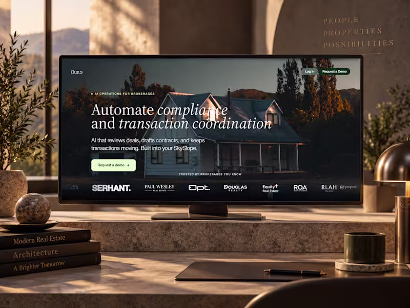 Cover image for Oun AI Real Estate Webflow Website Design