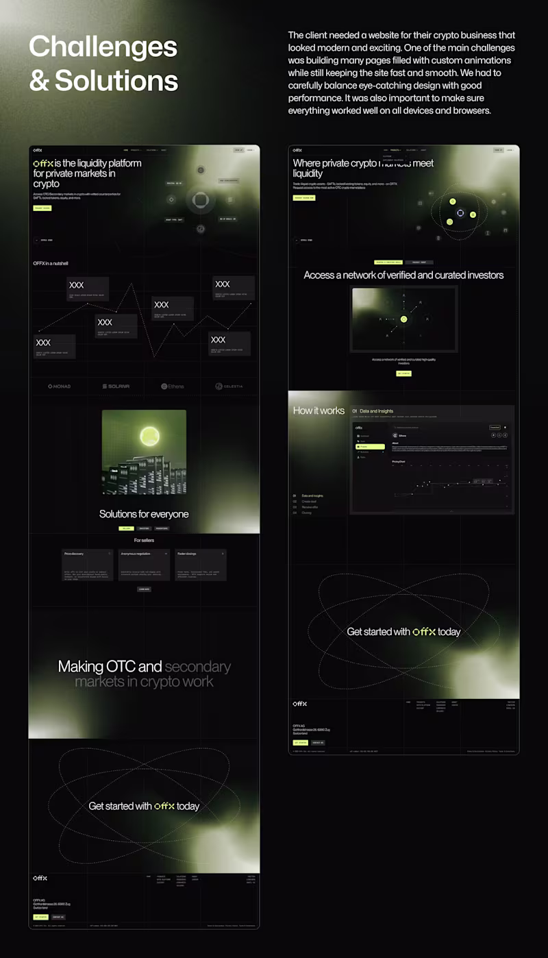 Cover image for OFFX | Highly Interactive Website for Crypto Product