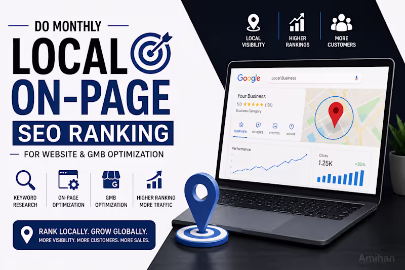 Cover image for do on page, off page, technical and local SEO to boost your web