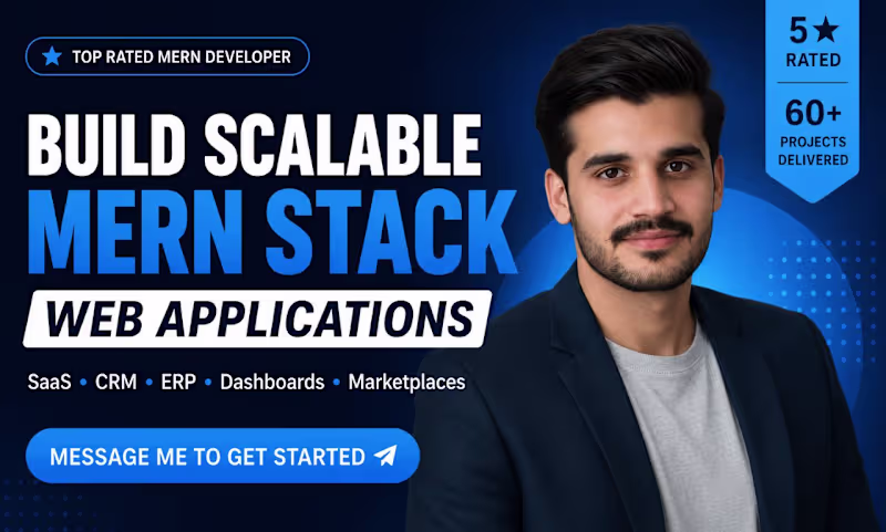 Cover image for I will build a modern Full Stack MERN or Next.js website