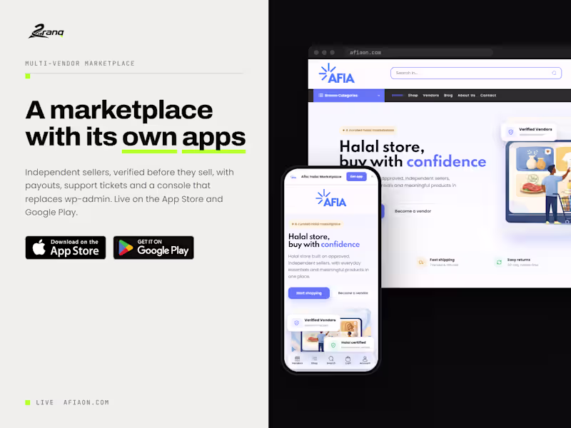 Cover image for Multi-vendor Marketplace, Vendor Dashboards, Mobile Apps