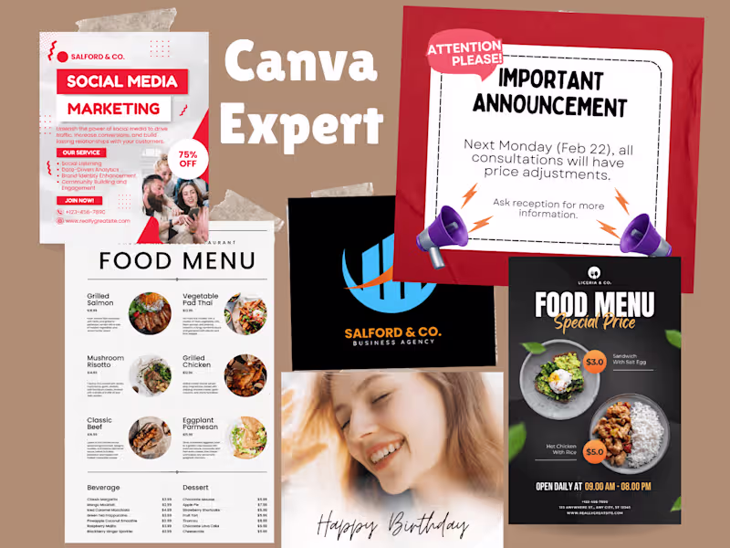 Cover image for I will Create any Design Using Canva Premium and Free