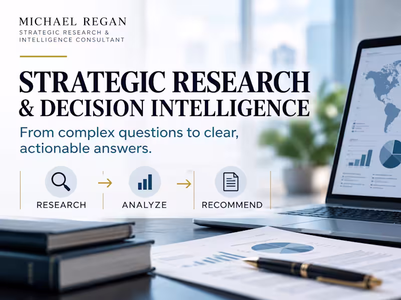 Cover image for Strategic Research & Decision Intelligence