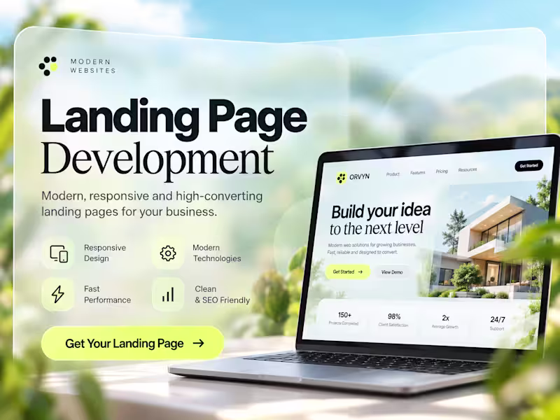Cover image for Landing Page Development
