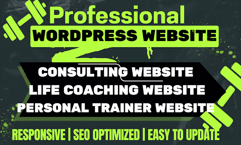 Cover image for life coaching website consulting , personal trainer website 