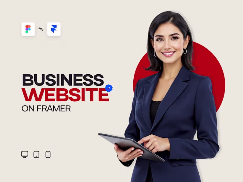 Cover image for Fully Functioning Business Website with Framer