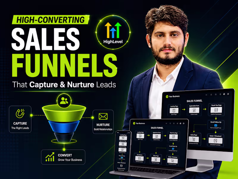 Cover image for High Converting GHL Sales Funnels That Capture & Nurture Leads