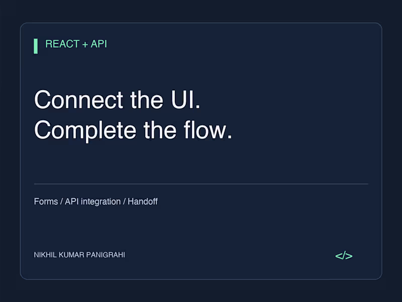 Cover image for React Web App & Feature Development
