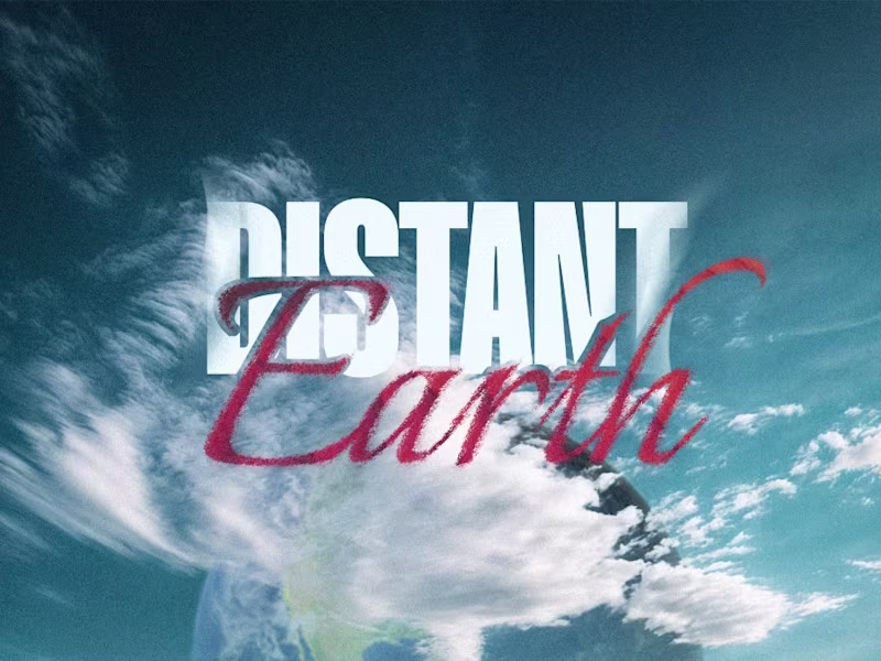 Cover image for Distant Earth Poster Design
The concept: