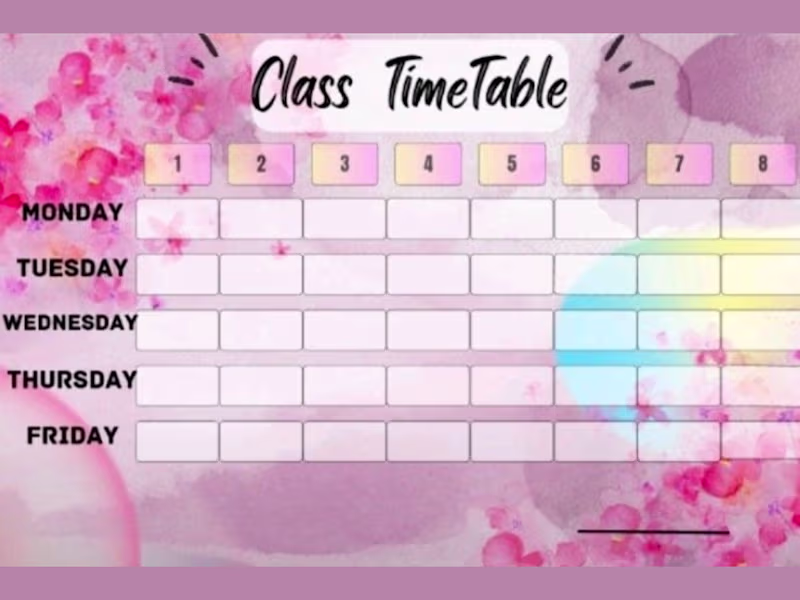 Cover image for Timetable Design Project