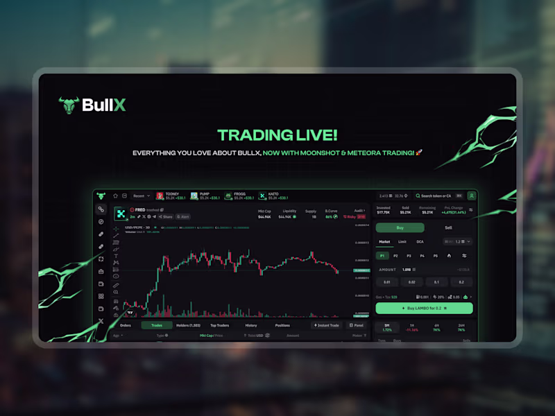 Cover image for BullX Multi-Chain Trading Platform Design and Development