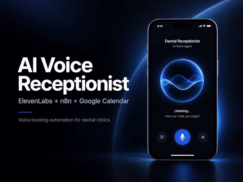 Cover image for AI Voice Receptionist for Dental