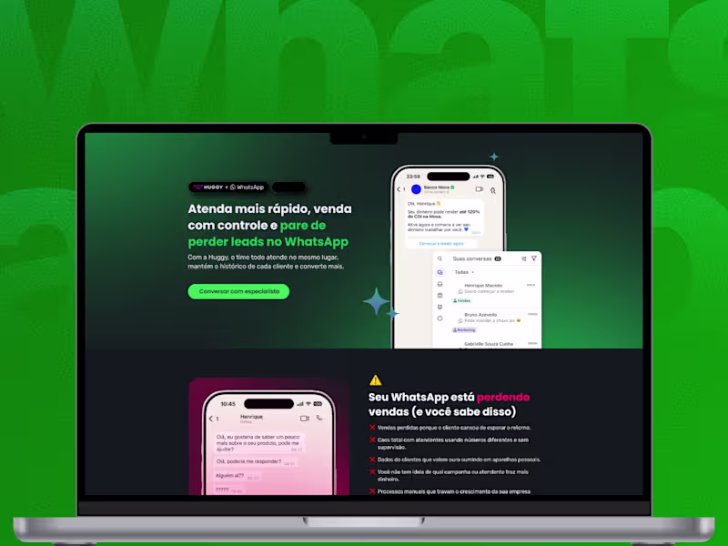 Cover image for VSL Landing Page Design for WhatsApp Business Platform