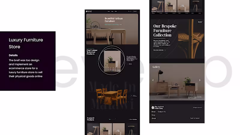 Cover image for Luxury Furniture Store