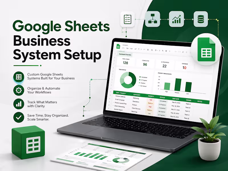 Cover image for Google Sheets Business System Setup