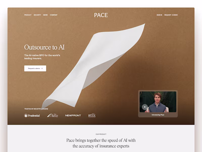 Cover image for Pace - Framer Website Design & Development