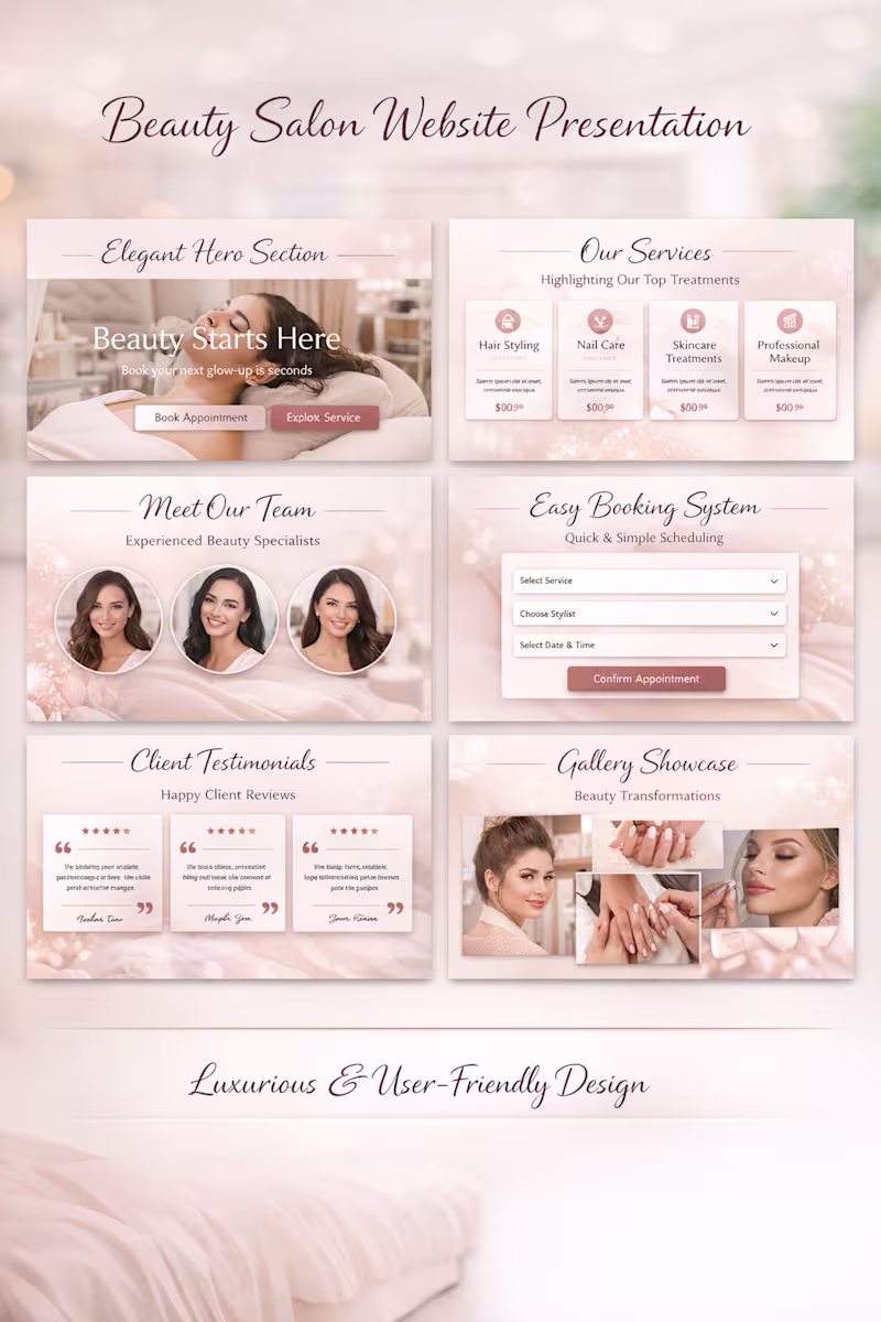 Cover image for Beauty Salon Website Concept