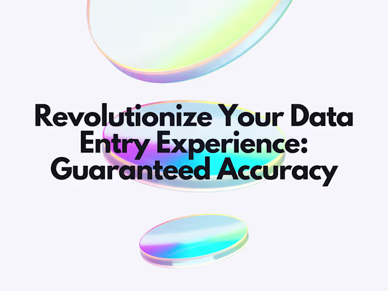 Cover image for Data Dynamo: Streamlining Your Workflow with Expert Data Entry!