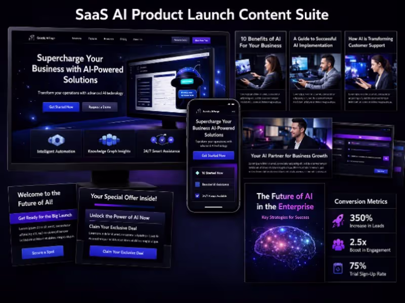 Cover image for SaaS AI Product Launch Content