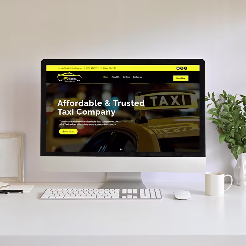 Cover image for Branding, Website Development & GMB Profile for Taxi Company