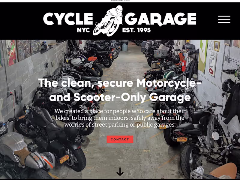 Cover image for Cycle Garage Website