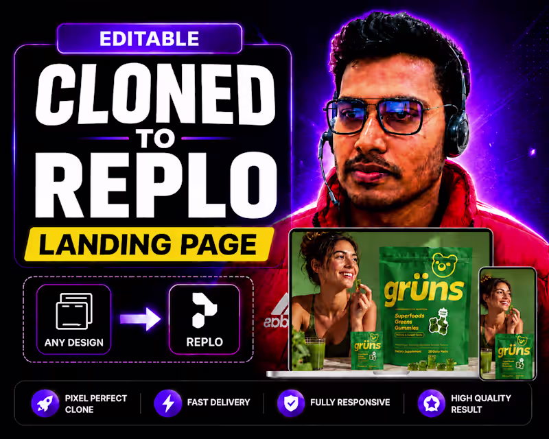 Cover image for Replo Landing page Development with FIgma