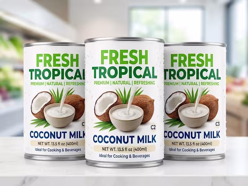 Cover image for Coconut Milk Can Packaging |