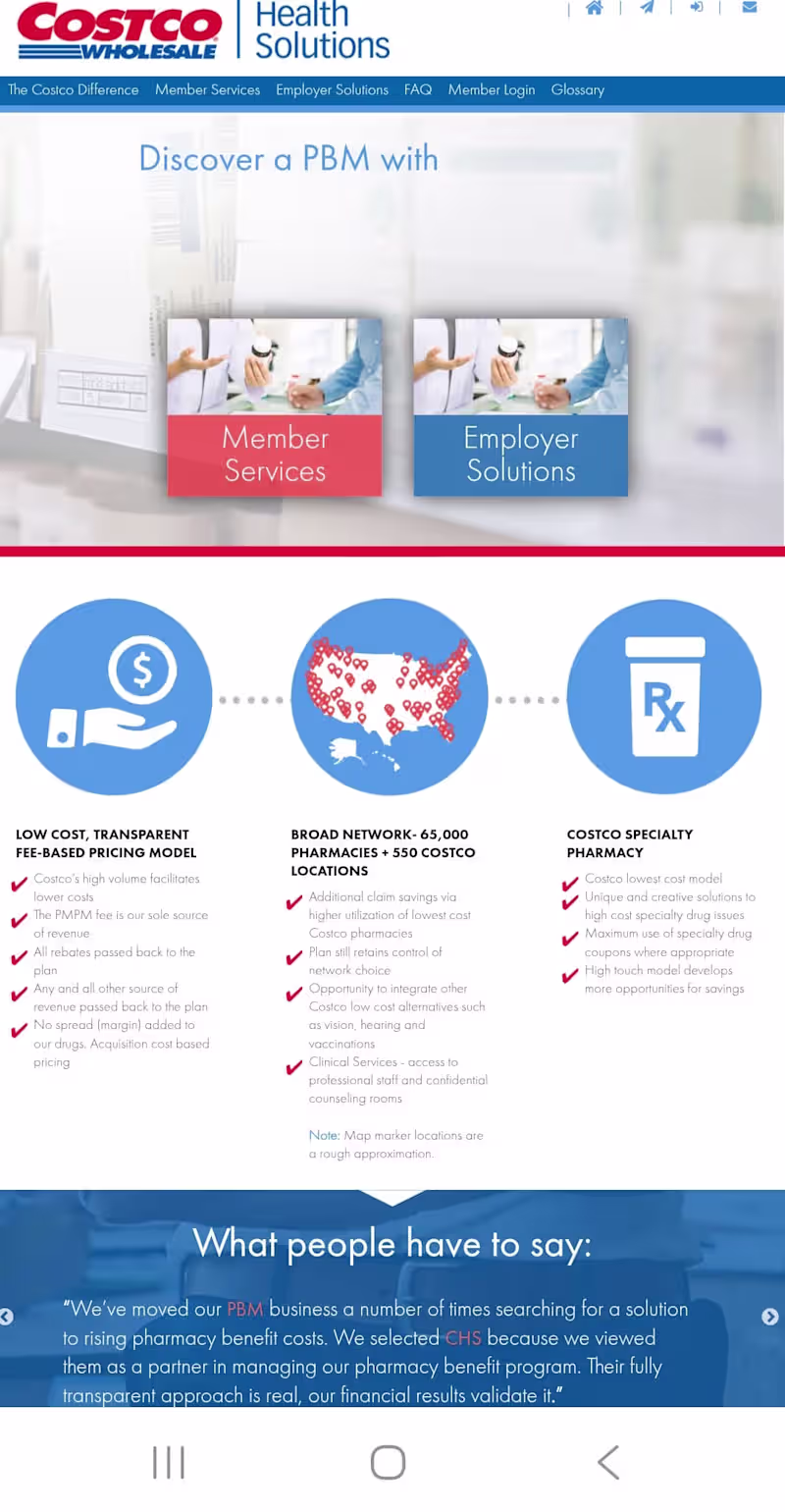 Cover image for Costco Health Solutions SMM