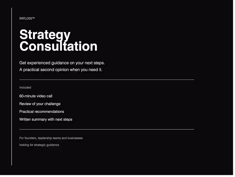 Cover image for Strategy Consultation