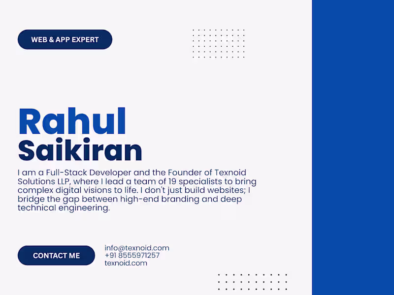 Cover image for Full-Stack Developer | Custom Shopify, MERN & Framer Expert