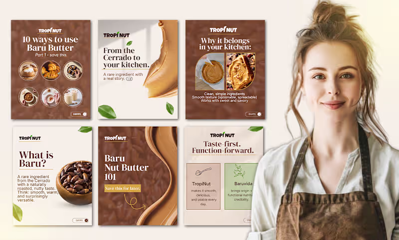 Cover image for Tropinut Graphic design work