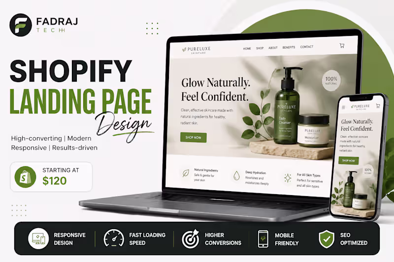 Cover image for Shopify Landing Page Design