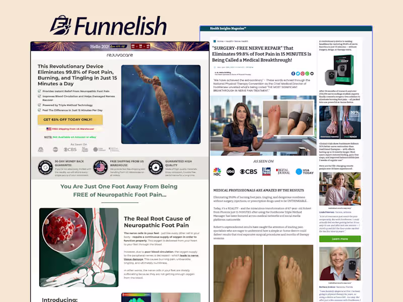 Cover image for RejuvaCare Funnel | Funnelish Template
