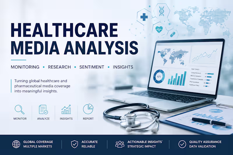 Cover image for Healthcare Media Analysis, Monitoring & Research