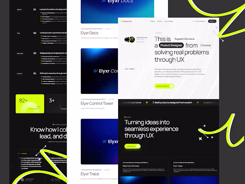 Cover image for  Portfolio Website for Rupesh UXer