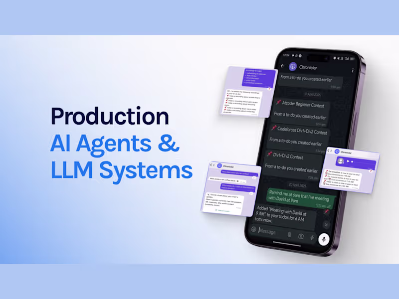 Cover image for Production AI agents & LLM systems