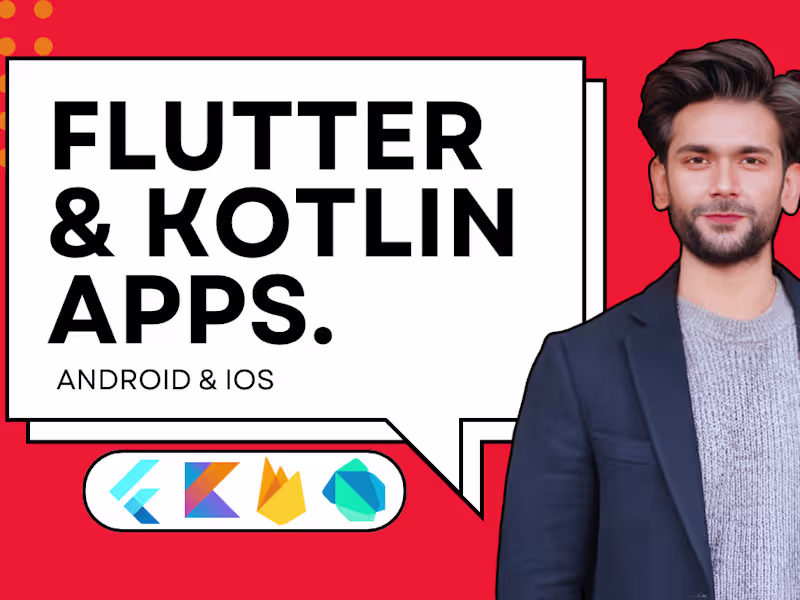 Cover image for Your full time Mobile App Developer for Flutter, Kotlin, Dart