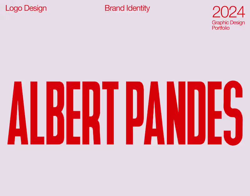 Cover image for Albert Pandes Design Portfolio - 2024