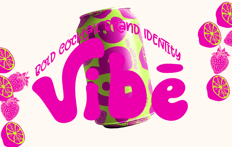 Cover image for VIBE — A Bold Canned Cocktail Brand Identity