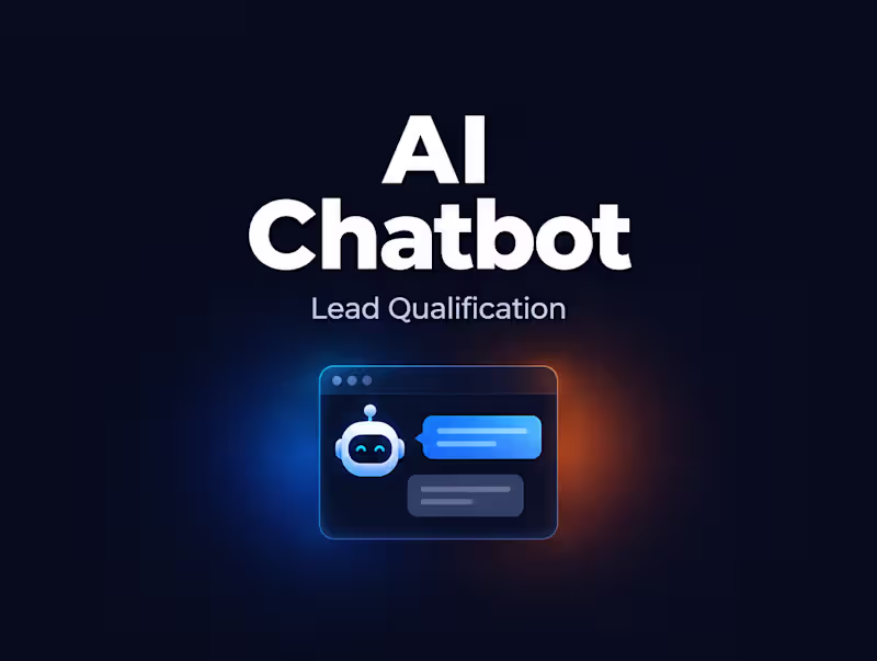 Cover image for AI Chatbot for Lead Qualification