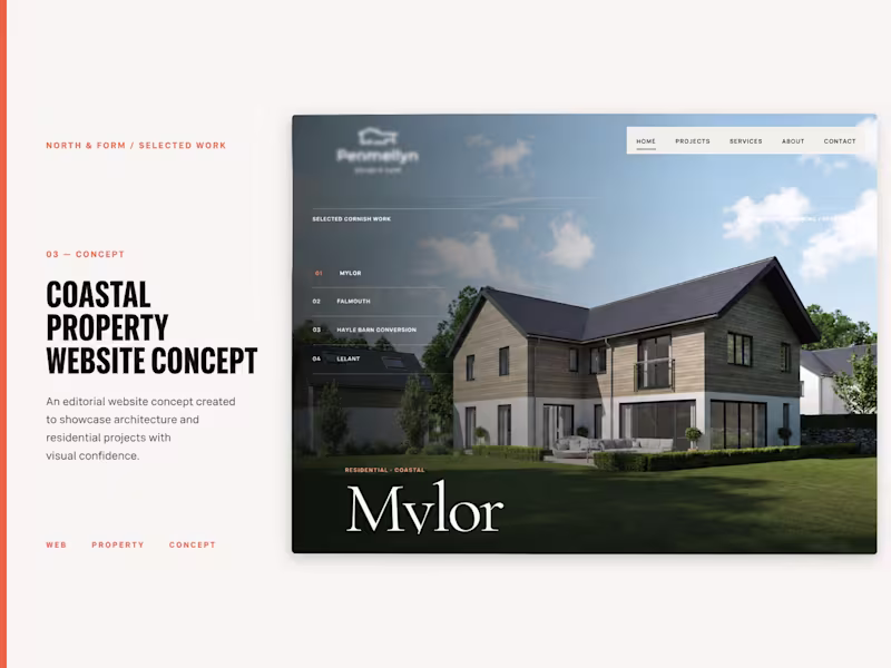 Cover image for An editorial website concept created