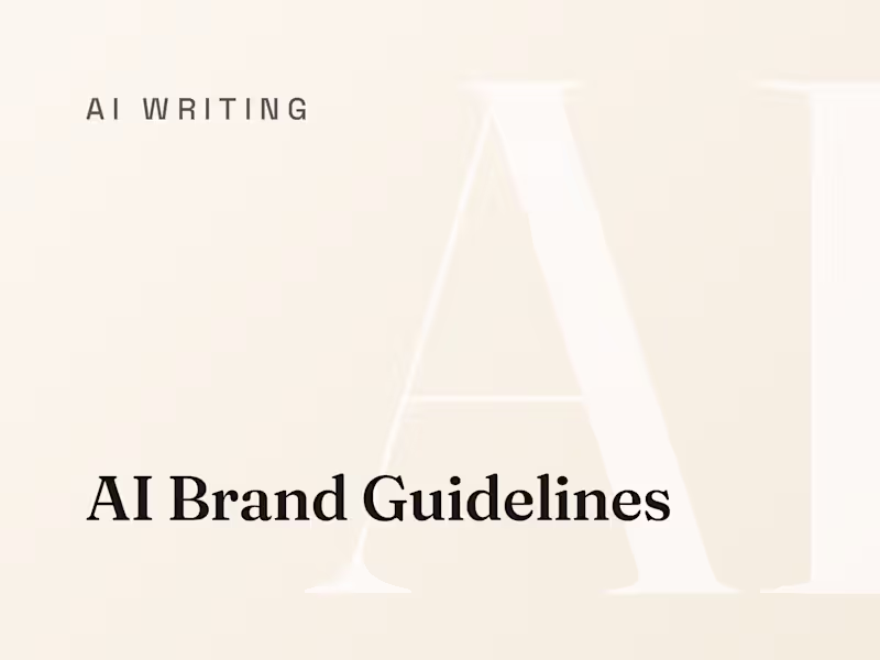 Cover image for AI Brand Guidelines: Every Draft On Brand