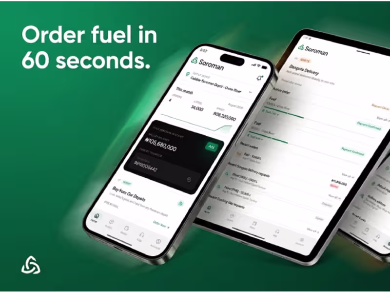 Cover image for Soroman — Fuel Ordering App (iOS & Android)