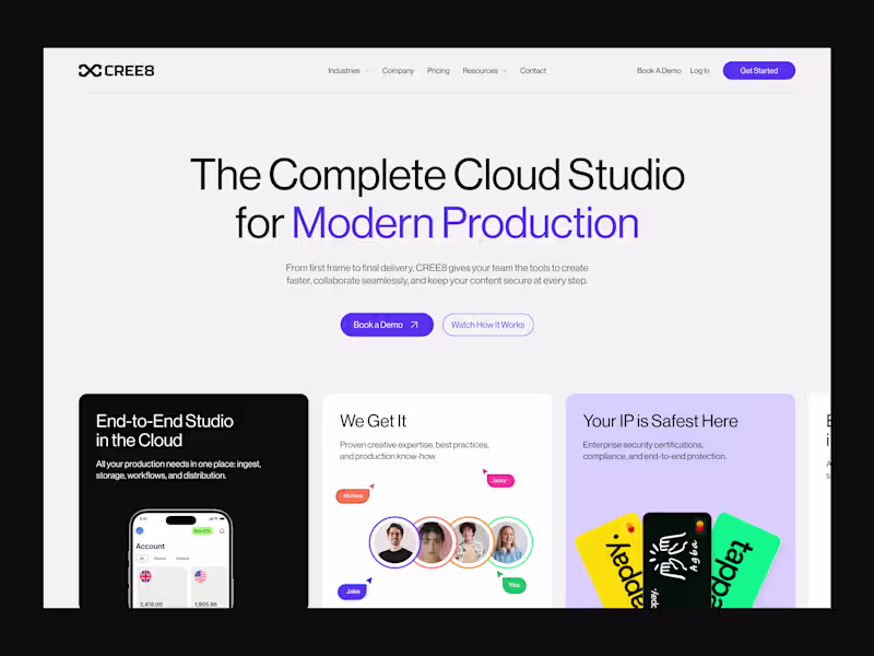 Cover image for A modern SaaS website concept
