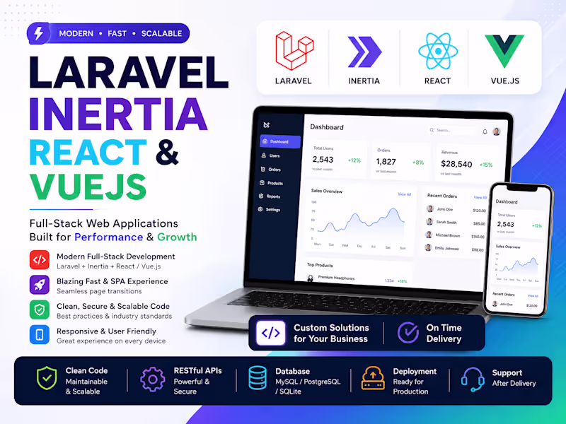 Cover image for You will get Senior Software Engineer / PHP / Laravel / Inertia