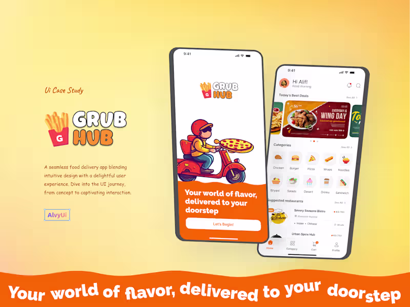 Cover image for Food Delivery App - UI Case Study