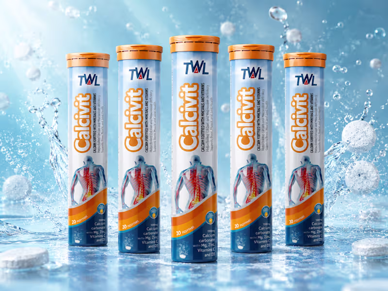 Cover image for Calcium Effervescent Tablets Packaging Design