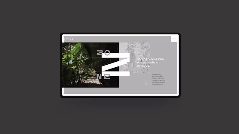 Cover image for Zotine - UX/UI Design Website :: Behance